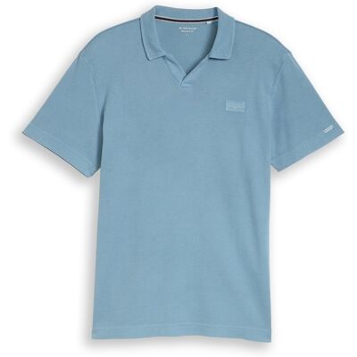 TOM TAILOR Herren Resort Poloshirt im Used-Look, blau, Uni, Gr. XXXL TOM TAILOR Herren Resort Poloshirt im Used-Look, blau, Uni, Gr. XXXL