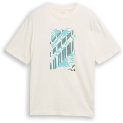 TOM TAILOR Herren T-Shirt mit Print, braun, Uni, Gr. XXXL TOM TAILOR Herren T-Shirt mit Print, braun, Uni, Gr. XXXL