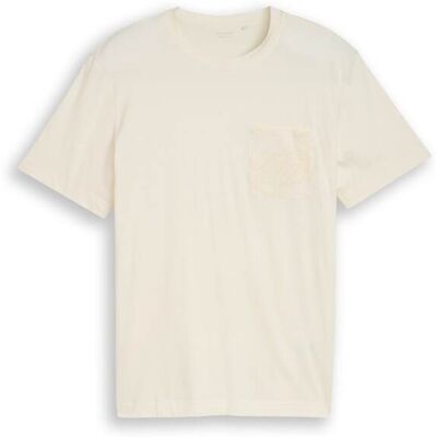 TOM TAILOR Herren T-Shirt mit Brusttasche, braun, Uni, Gr. L TOM TAILOR Herren T-Shirt mit Brusttasche, braun, Uni, Gr. L