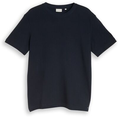 TOM TAILOR Herren T-Shirt aus Baumwolle, blau, Meliert, Gr. M TOM TAILOR Herren T-Shirt aus Baumwolle, blau, Meliert, Gr. M