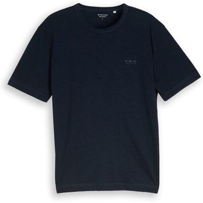 TOM TAILOR Herren T-Shirt in Melange-Optik, blau, Meliert, Gr. M TOM TAILOR Herren T-Shirt in Melange-Optik, blau, Meliert, Gr. M