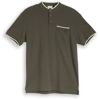 TOM TAILOR Herren Poloshirt mit Brusttasche, grün, Meliert, Gr. L TOM TAILOR Herren Poloshirt mit Brusttasche, grün, Meliert, Gr. L