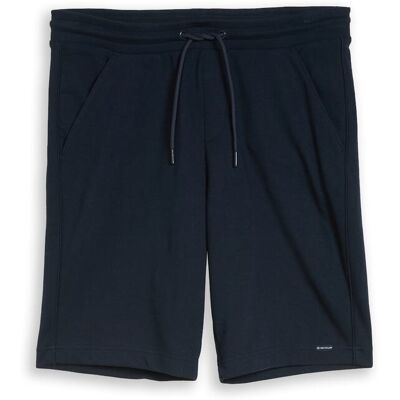 TOM TAILOR Herren Basic Sweat-Shorts, blau, Uni, Gr. S TOM TAILOR Herren Basic Sweat-Shorts, blau, Uni, Gr. S