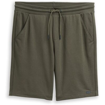 TOM TAILOR Herren Basic Sweat-Shorts, grün, Uni, Gr. S TOM TAILOR Herren Basic Sweat-Shorts, grün, Uni, Gr. S