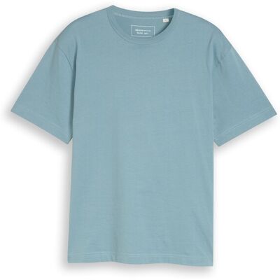 TOM TAILOR DENIM Herren Relaxed Fit T-Shirt aus Baumwolle, blau, Uni, Gr. XS TOM TAILOR DENIM Herren Relaxed Fit T-Shirt aus Baumwolle, blau, Uni, Gr. XS