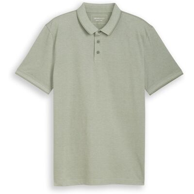 TOM TAILOR DENIM Herren Piqué Poloshirt aus Baumwolle, grün, Meliert, Gr. XS TOM TAILOR DENIM Herren Piqué Poloshirt aus Baumwolle, grün, Meliert, Gr. XS