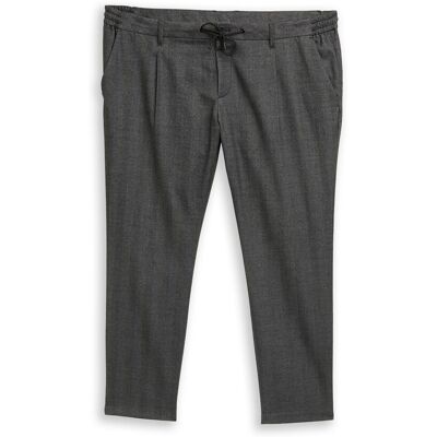 TOM TAILOR Herren Plus Size - Regular Fit Chino Hose, schwarz, Uni, Gr. 2XL TOM TAILOR Herren Plus Size - Regular Fit Chino Hose, schwarz, Uni, Gr. 2XL