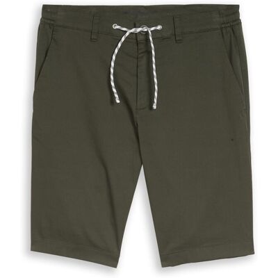 TOM TAILOR Herren Chino Shorts mit Kordelzug, grün, Uni, Gr. 31 TOM TAILOR Herren Chino Shorts mit Kordelzug, grün, Uni, Gr. 31