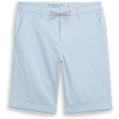 TOM TAILOR Herren Chino Shorts mit Kordelzug, blau, Uni, Gr. 30 TOM TAILOR Herren Chino Shorts mit Kordelzug, blau, Uni, Gr. 30