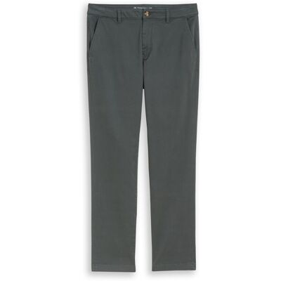 TOM TAILOR Herren Regular Fit Chino Hose, grün, Uni, Gr. 33/32 TOM TAILOR Herren Regular Fit Chino Hose, grün, Uni, Gr. 33/32