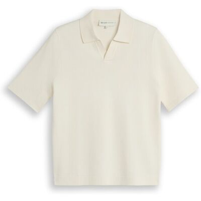 TOM TAILOR DENIM Herren Piqué Strick-Poloshirt aus Baumwolle, weiß, Uni, Gr. XS TOM TAILOR DENIM Herren Piqué Strick-Poloshirt aus Baumwolle, weiß, Uni, Gr. XS