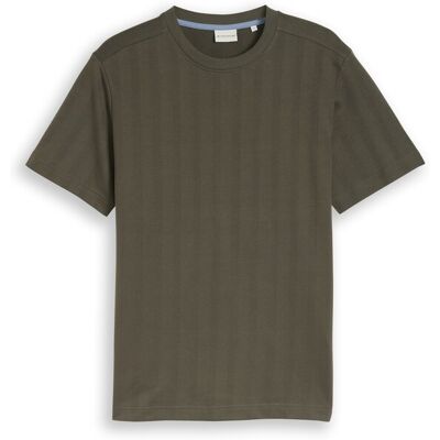 TOM TAILOR Herren T-Shirt aus Baumwolle, grün, Uni, Gr. XXXL TOM TAILOR Herren T-Shirt aus Baumwolle, grün, Uni, Gr. XXXL