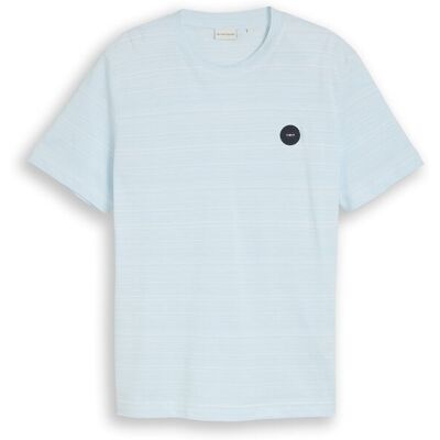 TOM TAILOR Herren Piqué T-Shirt mit Logo-Badge, blau, Gestreift, Gr. XXL TOM TAILOR Herren Piqué T-Shirt mit Logo-Badge, blau, Gestreift, Gr. XXL
