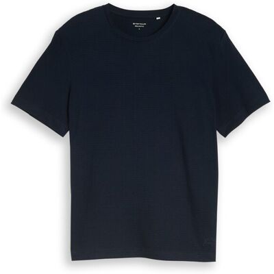 TOM TAILOR Herren T-Shirt aus Baumwolle, blau, Uni, Gr. XXXL TOM TAILOR Herren T-Shirt aus Baumwolle, blau, Uni, Gr. XXXL