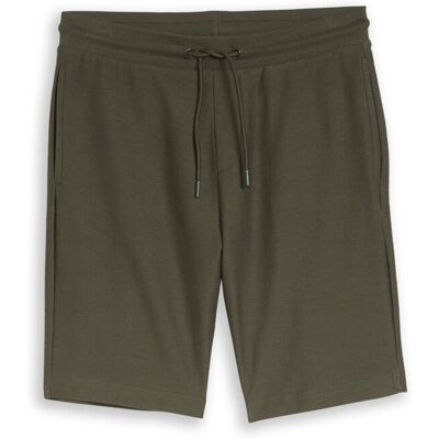 TOM TAILOR Herren Regular Fit Shorts mit Kordelzug, grün, Uni, Gr. S TOM TAILOR Herren Regular Fit Shorts mit Kordelzug, grün, Uni, Gr. S