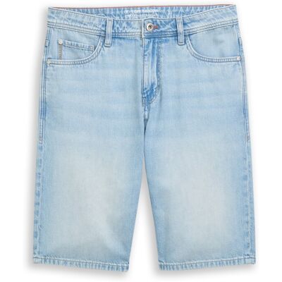 TOM TAILOR Herren TTMARVIN STRAIGHT Ultralight Jeans Shorts, blau, Uni, Gr. 38 TOM TAILOR Herren TTMARVIN STRAIGHT Ultralight Jeans Shorts, blau, Uni, Gr. 38