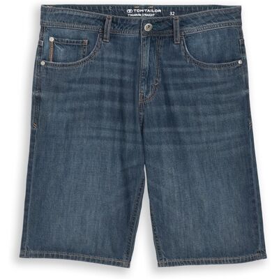 TOM TAILOR Herren TTMARVIN STRAIGHT Ultralight Jeans Shorts, blau, Uni, Gr. 34 TOM TAILOR Herren TTMARVIN STRAIGHT Ultralight Jeans Shorts, blau, Uni, Gr. 34