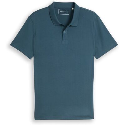 TOM TAILOR DENIM Herren Jersey Poloshirt aus Baumwolle, grün, Uni, Gr. XS TOM TAILOR DENIM Herren Jersey Poloshirt aus Baumwolle, grün, Uni, Gr. XS