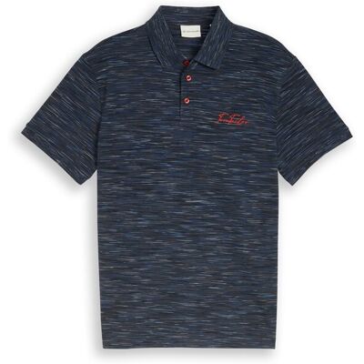 TOM TAILOR Herren Piqué Poloshirt in Melange-Optik, blau, Meliert, Gr. XXL TOM TAILOR Herren Piqué Poloshirt in Melange-Optik, blau, Meliert, Gr. XXL
