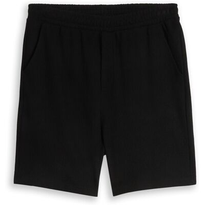 TOM TAILOR DENIM Herren Relaxed Fit Sweat-Shorts, schwarz, Uni, Gr. XS TOM TAILOR DENIM Herren Relaxed Fit Sweat-Shorts, schwarz, Uni, Gr. XS