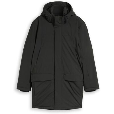TOM TAILOR DENIM Herren Relaxed Fit Parka mit abnehmbarer Kapuze, grau, Uni, Gr. XXL TOM TAILOR DENIM Herren Relaxed Fit Parka mit abnehmbarer Kapuze, grau, Uni, Gr. XXL