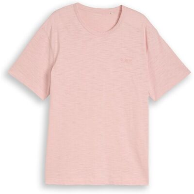 TOM TAILOR Herren Plus Size - T-Shirt in Melange-Optik, rosa, Meliert, Gr. 2XL TOM TAILOR Herren Plus Size - T-Shirt in Melange-Optik, rosa, Meliert, Gr. 2XL
