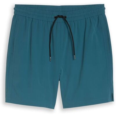TOM TAILOR DENIM Herren Ultralight Relaxed Fit Shorts, grün, Uni, Gr. M TOM TAILOR DENIM Herren Ultralight Relaxed Fit Shorts, grün, Uni, Gr. M