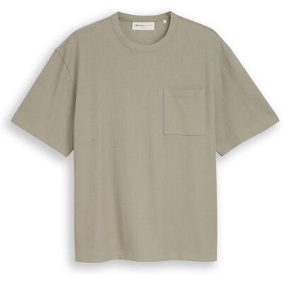TOM TAILOR DENIM Herren Relaxed Fit T-Shirt mit Brusttasche, grün, Uni, Gr. S TOM TAILOR DENIM Herren Relaxed Fit T-Shirt mit Brusttasche, grün, Uni, Gr. S