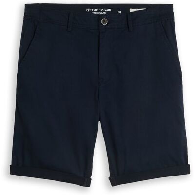 TOM TAILOR Herren Regular Chino Shorts, blau, Uni, Gr. 29 TOM TAILOR Herren Regular Chino Shorts, blau, Uni, Gr. 29