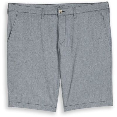 TOM TAILOR Herren Plus Size - Chino Shorts mit Stretch, blau, Meliert, Gr. 44 TOM TAILOR Herren Plus Size - Chino Shorts mit Stretch, blau, Meliert, Gr. 44