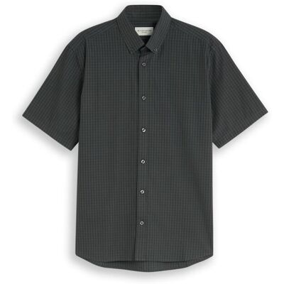 TOM TAILOR Herren Regular Fit Kurzarmhemd mit Karomuster, grün, Kariert, Gr. XXXL TOM TAILOR Herren Regular Fit Kurzarmhemd mit Karomuster, grün, Kariert, Gr. XXXL