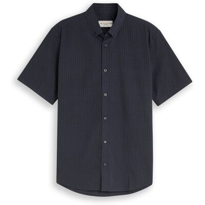 TOM TAILOR Herren Regular Fit Kurzarmhemd mit Karomuster, blau, Kariert, Gr. XXXL TOM TAILOR Herren Regular Fit Kurzarmhemd mit Karomuster, blau, Kariert, Gr. XXXL
