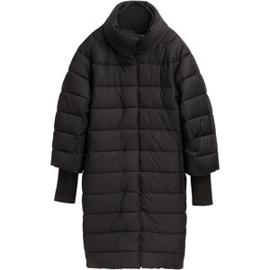 TOM TAILOR Damen Puffermantel mit Stehkragen, schwarz, Uni, Gr. M TOM TAILOR Damen Puffermantel mit Stehkragen, schwarz, Uni, Gr. M