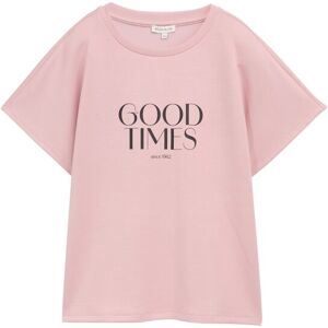 TOM TAILOR Damen Loose Fit T-Shirt mit Print, rosa, Uni, Gr. M TOM TAILOR Damen Loose Fit T-Shirt mit Print, rosa, Uni, Gr. M