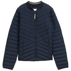 TOM TAILOR Damen Steppjacke mit Bomberkragen, blau, Uni, Gr. XS TOM TAILOR Damen Steppjacke mit Bomberkragen, blau, Uni, Gr. XS