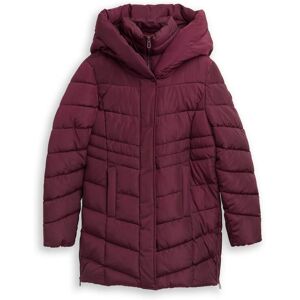 TOM TAILOR Damen Puffer-Mantel im 2-in-1-Look, rot, Uni, Gr. XS TOM TAILOR Damen Puffer-Mantel im 2-in-1-Look, rot, Uni, Gr. XS