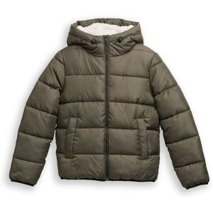 TOM TAILOR DENIM Damen Puffer-Jacke mit Kapuze, grün, Uni, Gr. XXL TOM TAILOR DENIM Damen Puffer-Jacke mit Kapuze, grün, Uni, Gr. XXL