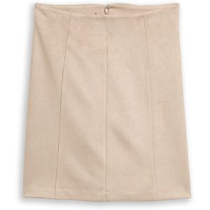 TOM TAILOR Damen Rock in Wildleder-Optik, grau, Uni, Gr. 46 TOM TAILOR Damen Rock in Wildleder-Optik, grau, Uni, Gr. 46