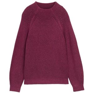 TOM TAILOR Damen Loose Fit Strickpullover mit Stehkragen, rot, Uni, Gr. M TOM TAILOR Damen Loose Fit Strickpullover mit Stehkragen, rot, Uni, Gr. M