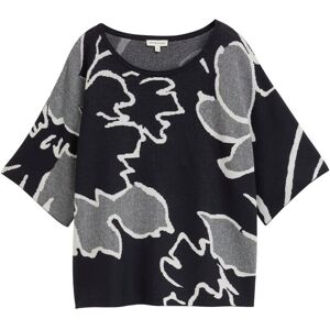 TOM TAILOR Damen Loose Fit Strickpullover mit Muster, grün, Geblümt, Gr. XS TOM TAILOR Damen Loose Fit Strickpullover mit Muster, grün, Geblümt, Gr. XS