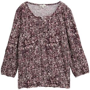 TOM TAILOR Damen Crinkle Blusenshirt mit Muster, rot, Gemustert, Gr. XS TOM TAILOR Damen Crinkle Blusenshirt mit Muster, rot, Gemustert, Gr. XS