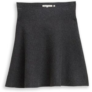TOM TAILOR DENIM Damen Mini Skater Strickrock, grau, Meliert, Gr. XL TOM TAILOR DENIM Damen Mini Skater Strickrock, grau, Meliert, Gr. XL