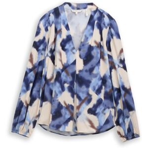 TOM TAILOR Damen Bluse mit Muster, blau, Gemustert, Gr. 34 TOM TAILOR Damen Bluse mit Muster, blau, Gemustert, Gr. 34