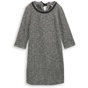 TOM TAILOR Damen Bouclé Kleid mit Schleifen-Detail, schwarz, Meliert, Gr. 46 TOM TAILOR Damen Bouclé Kleid mit Schleifen-Detail, schwarz, Meliert, Gr. 46