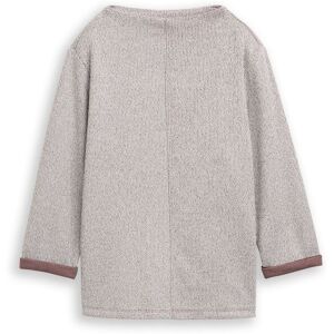 TOM TAILOR Damen Sweatshirt mit Stehkragen, braun, Meliert, Gr. XXXL TOM TAILOR Damen Sweatshirt mit Stehkragen, braun, Meliert, Gr. XXXL