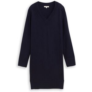 TOM TAILOR Damen Strickkleid mit Kaschmir-Anteil, blau, Meliert, Gr. 44 TOM TAILOR Damen Strickkleid mit Kaschmir-Anteil, blau, Meliert, Gr. 44
