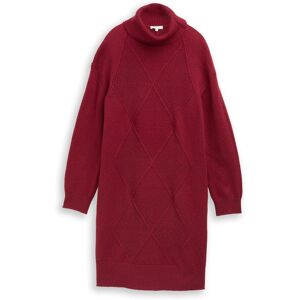 TOM TAILOR Damen Loose Fit Strickkleid, rot, Meliert, Gr. 46 TOM TAILOR Damen Loose Fit Strickkleid, rot, Meliert, Gr. 46