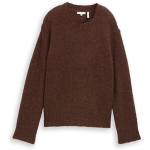 TOM TAILOR Damen Strickpullover mit Wollanteil, braun, Meliert, Gr. XS TOM TAILOR Damen Strickpullover mit Wollanteil, braun, Meliert, Gr. XS
