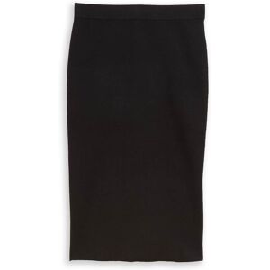 TOM TAILOR Damen Midi-Rock mit Schlitz, schwarz, Uni, Gr. 36 TOM TAILOR Damen Midi-Rock mit Schlitz, schwarz, Uni, Gr. 36