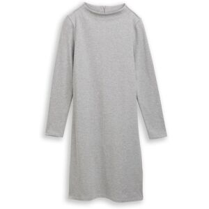 TOM TAILOR Damen Cosy Kleid mit Stehkragen, grau, Meliert, Gr. 42 TOM TAILOR Damen Cosy Kleid mit Stehkragen, grau, Meliert, Gr. 42